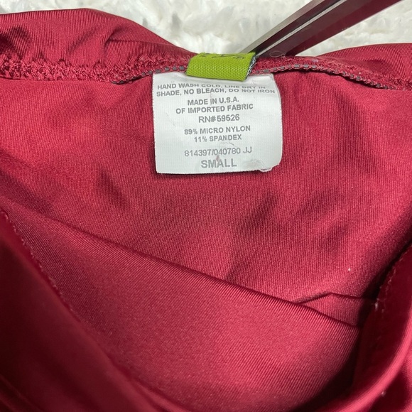 Becca by Becca virtue bikini maroon with bronze accents size small - Picture 8 of 12